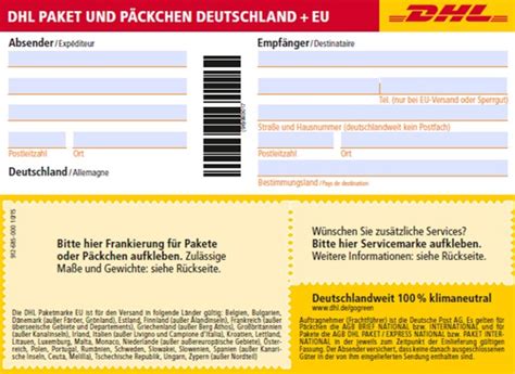 dhl versandschein formular pdf.